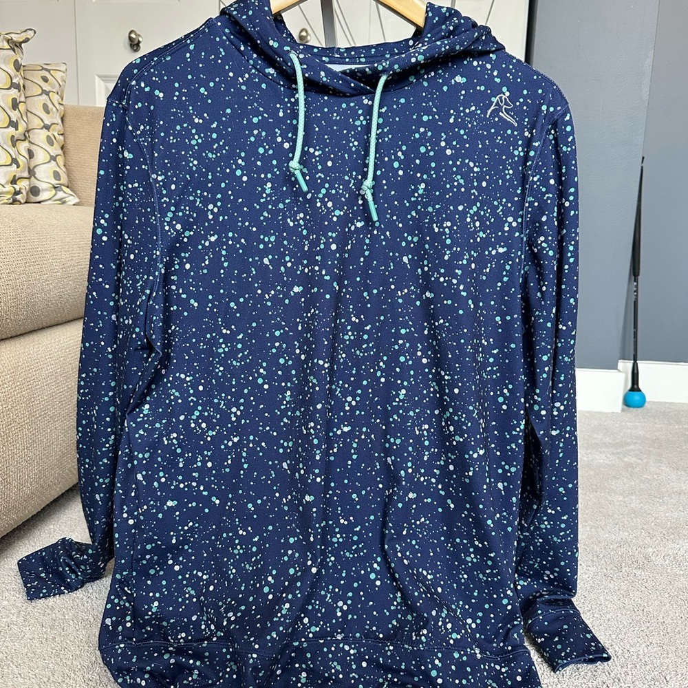 Rhoback Navy Blue Speckled Hoodie